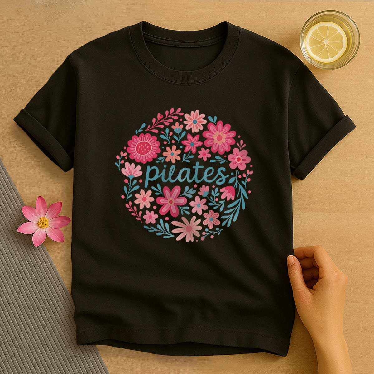 Floral Pilates T-Shirt