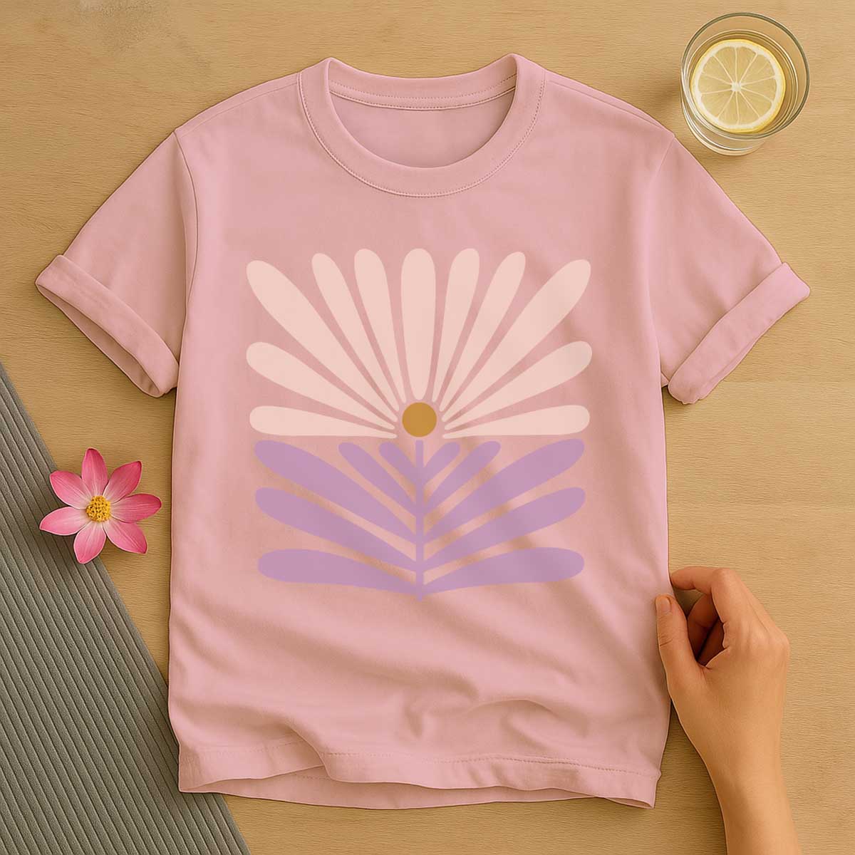 Pastel Pink Pilates T-Shirt