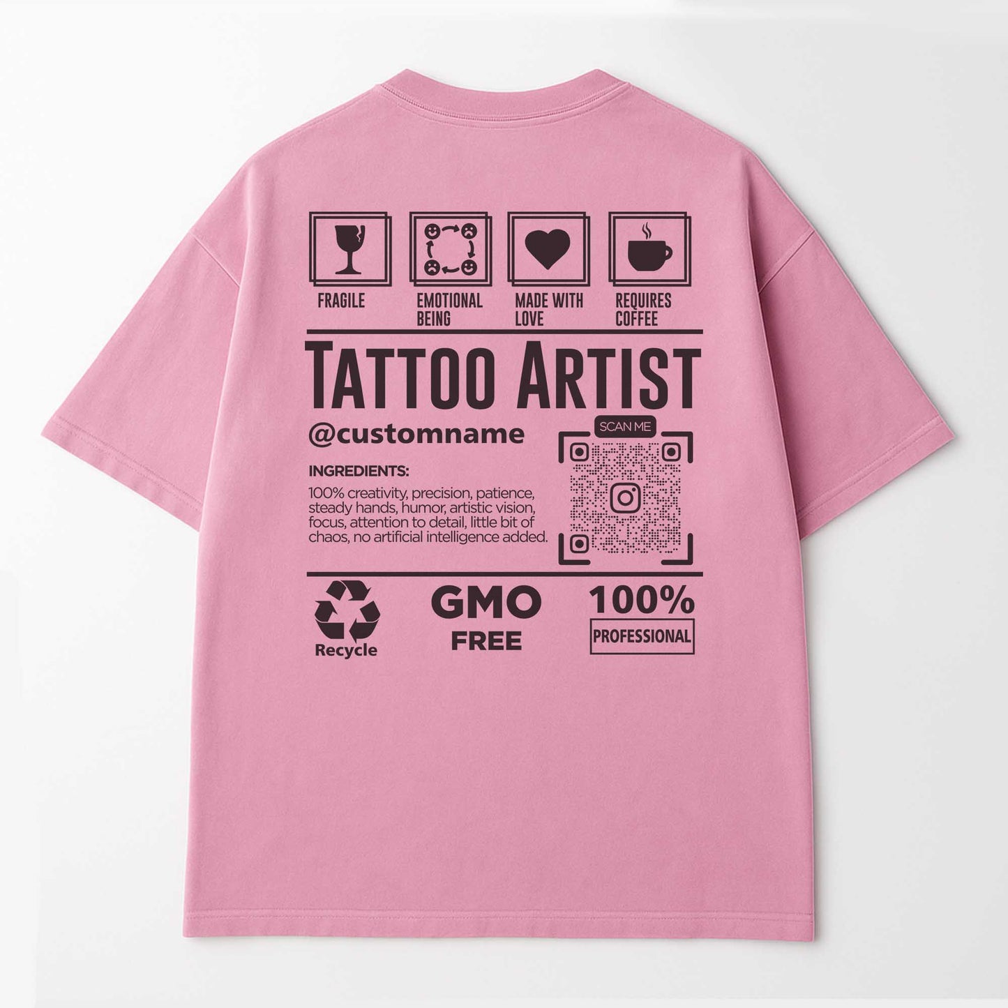 Custom Tattoo Artist T-Shirt