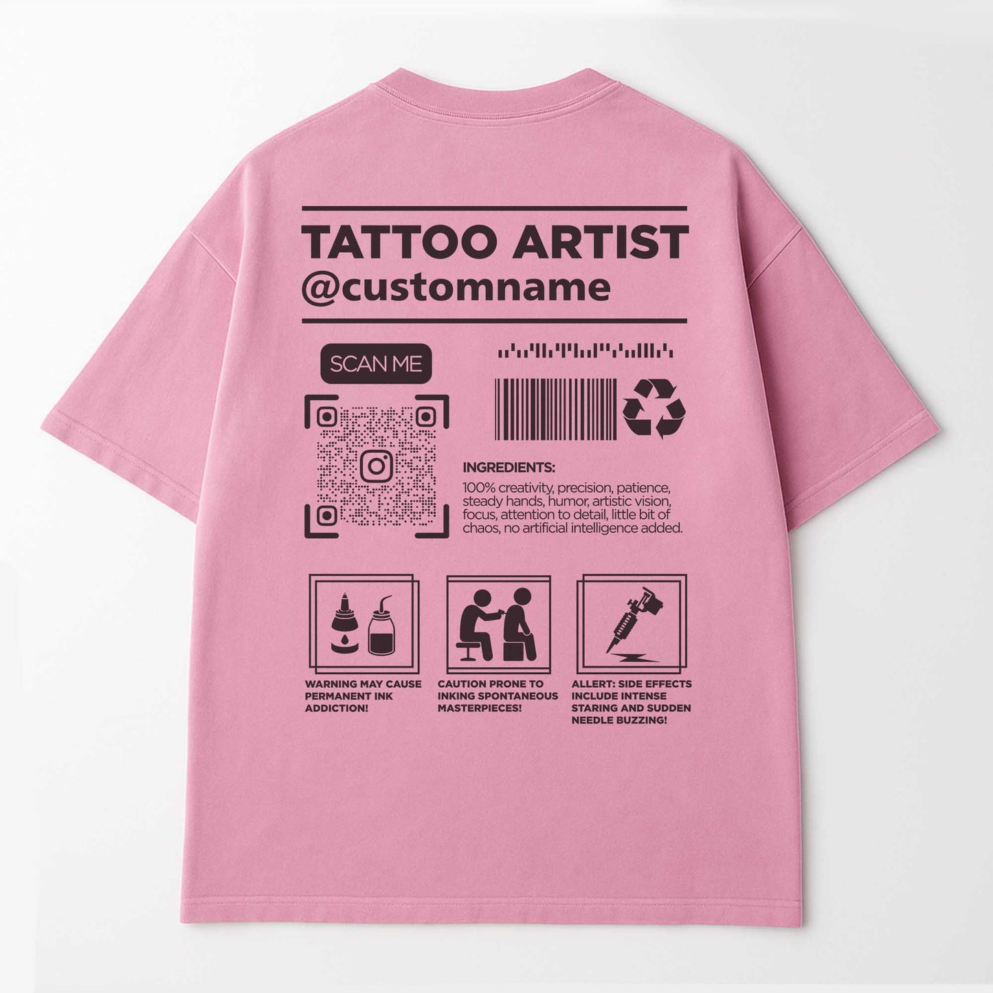 Custom Tattoo Artist T-Shirt