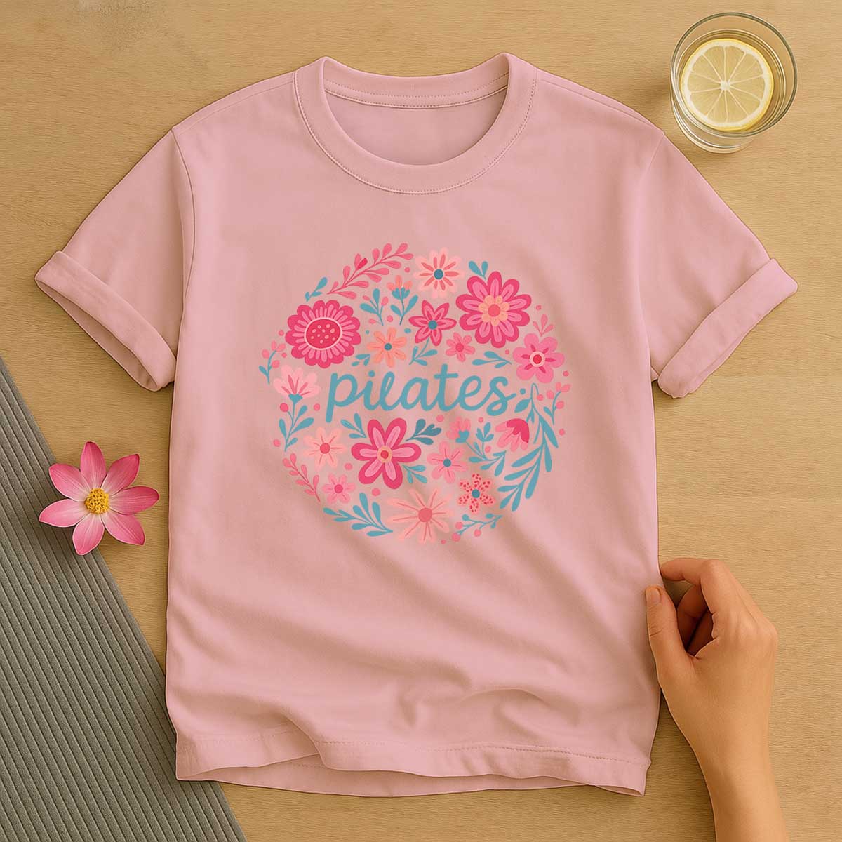 Floral Pilates T-Shirt