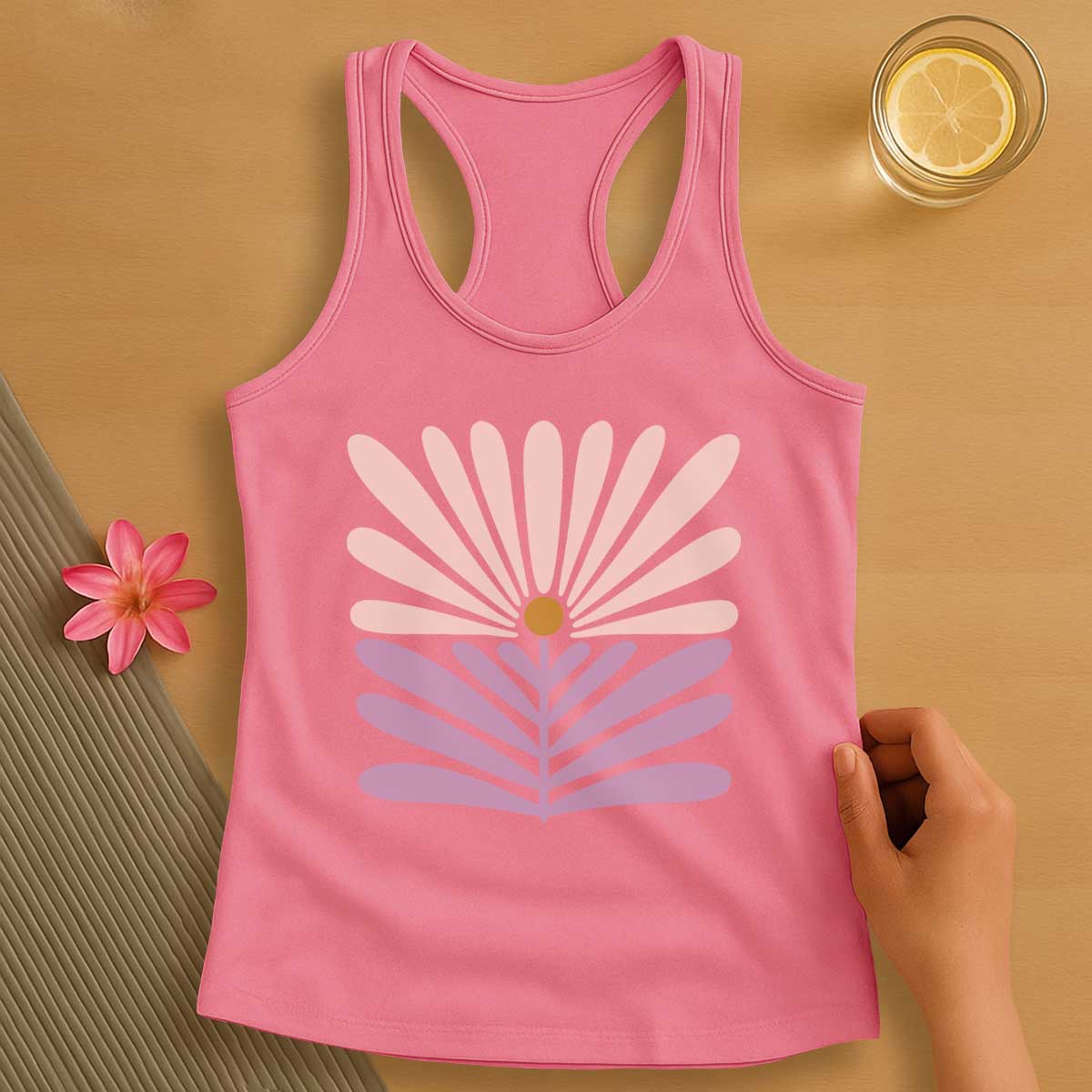 Pastel Pink Pilates Tank Top
