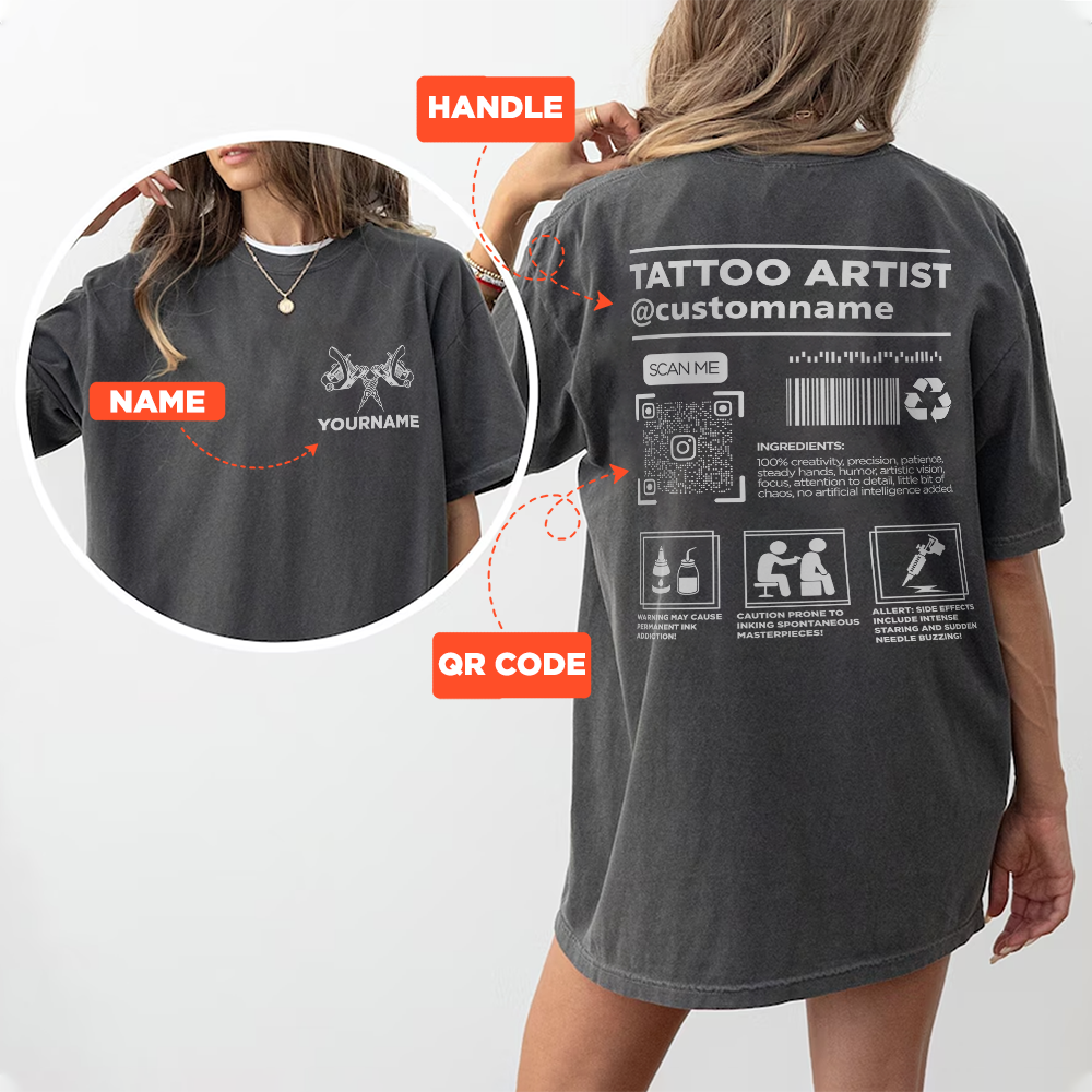 Custom Tattoo Artist T-Shirt