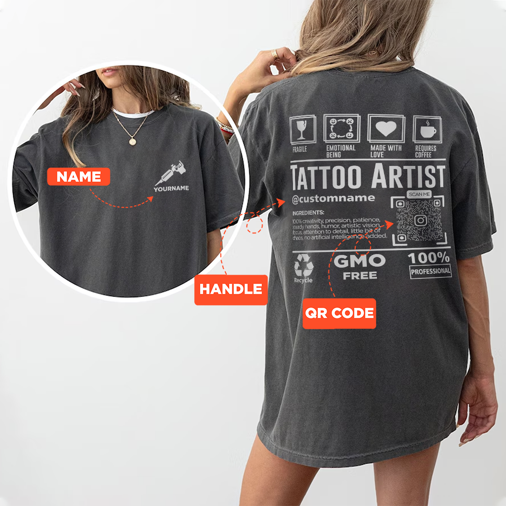Custom Tattoo Artist T-Shirt