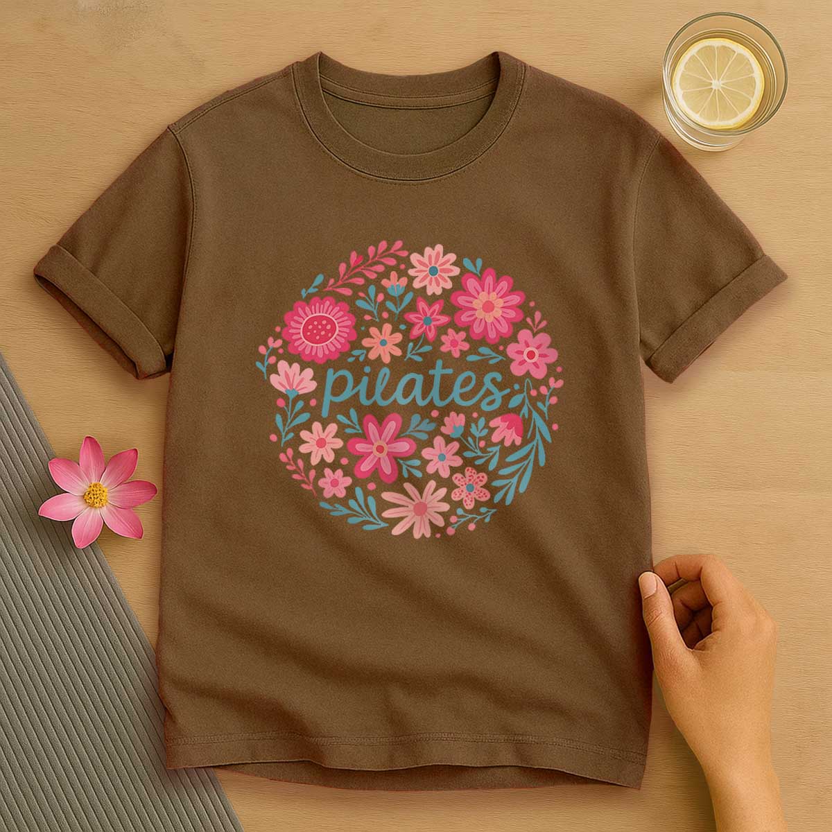 Floral Pilates T-Shirt