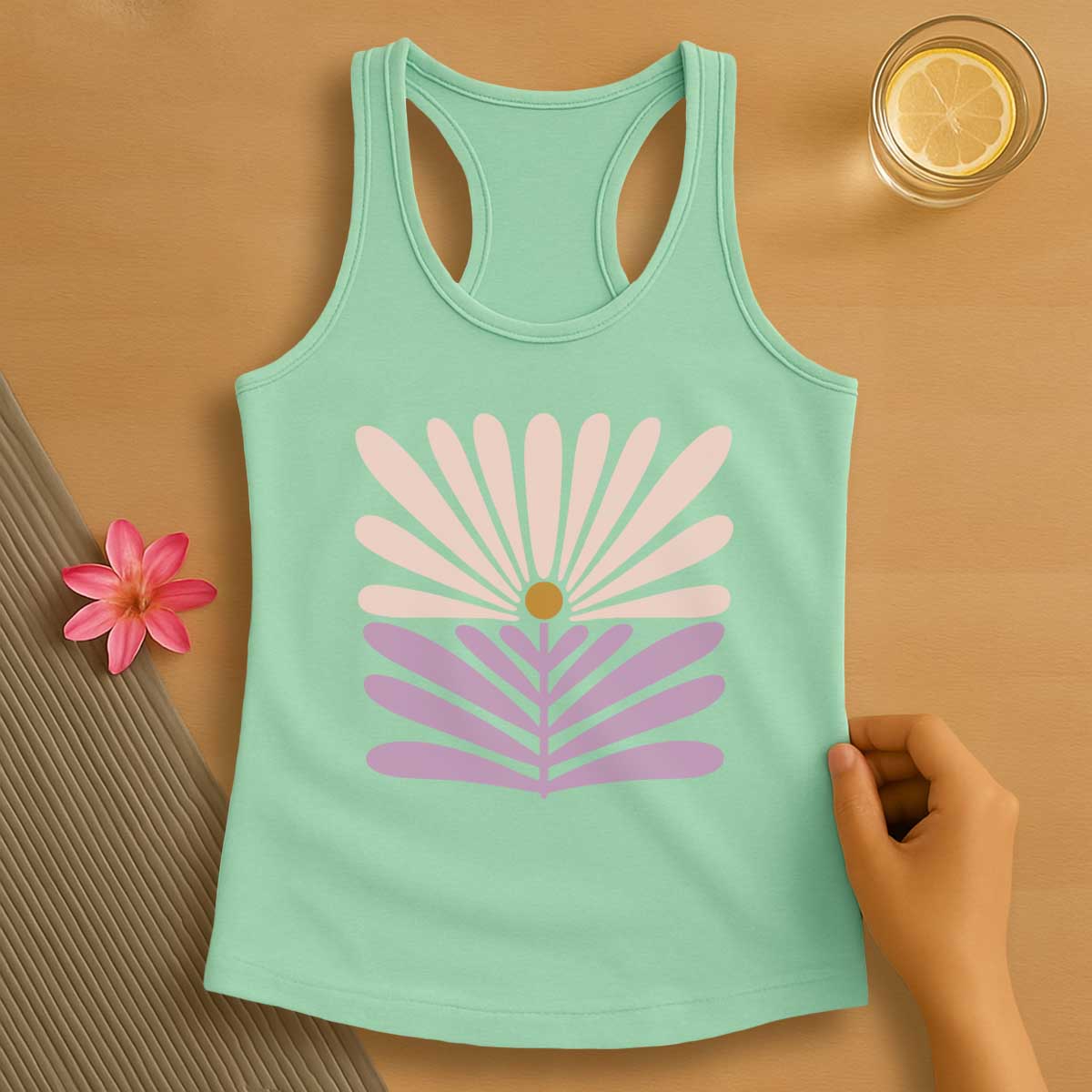 Pastel Pink Pilates Tank Top