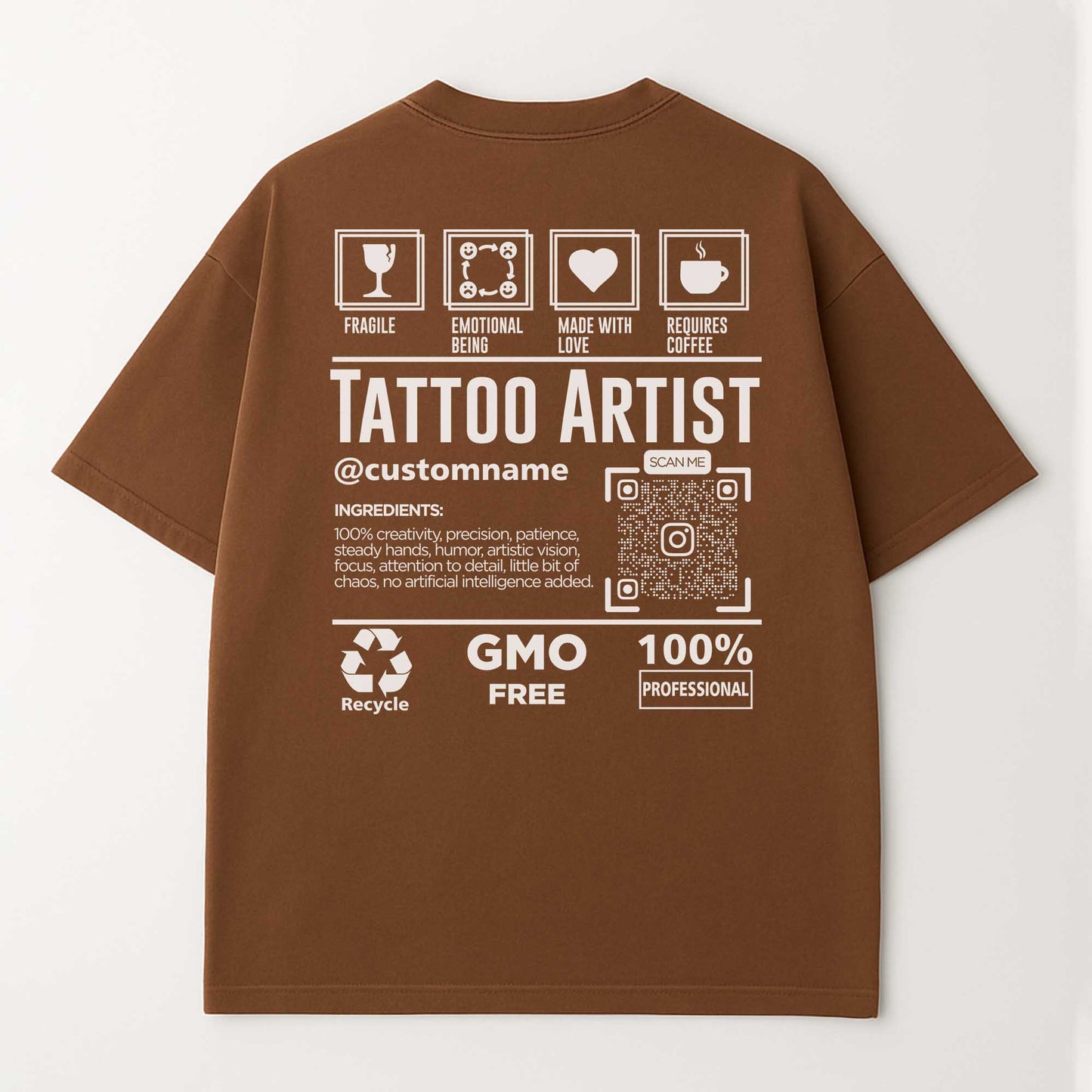Custom Tattoo Artist T-Shirt