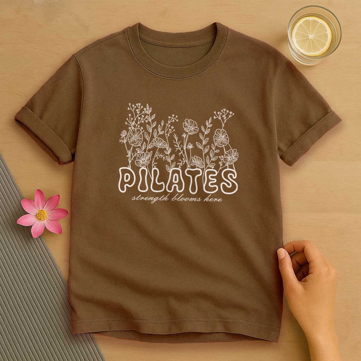 Floral Pilates Strength Blooms T-Shirt