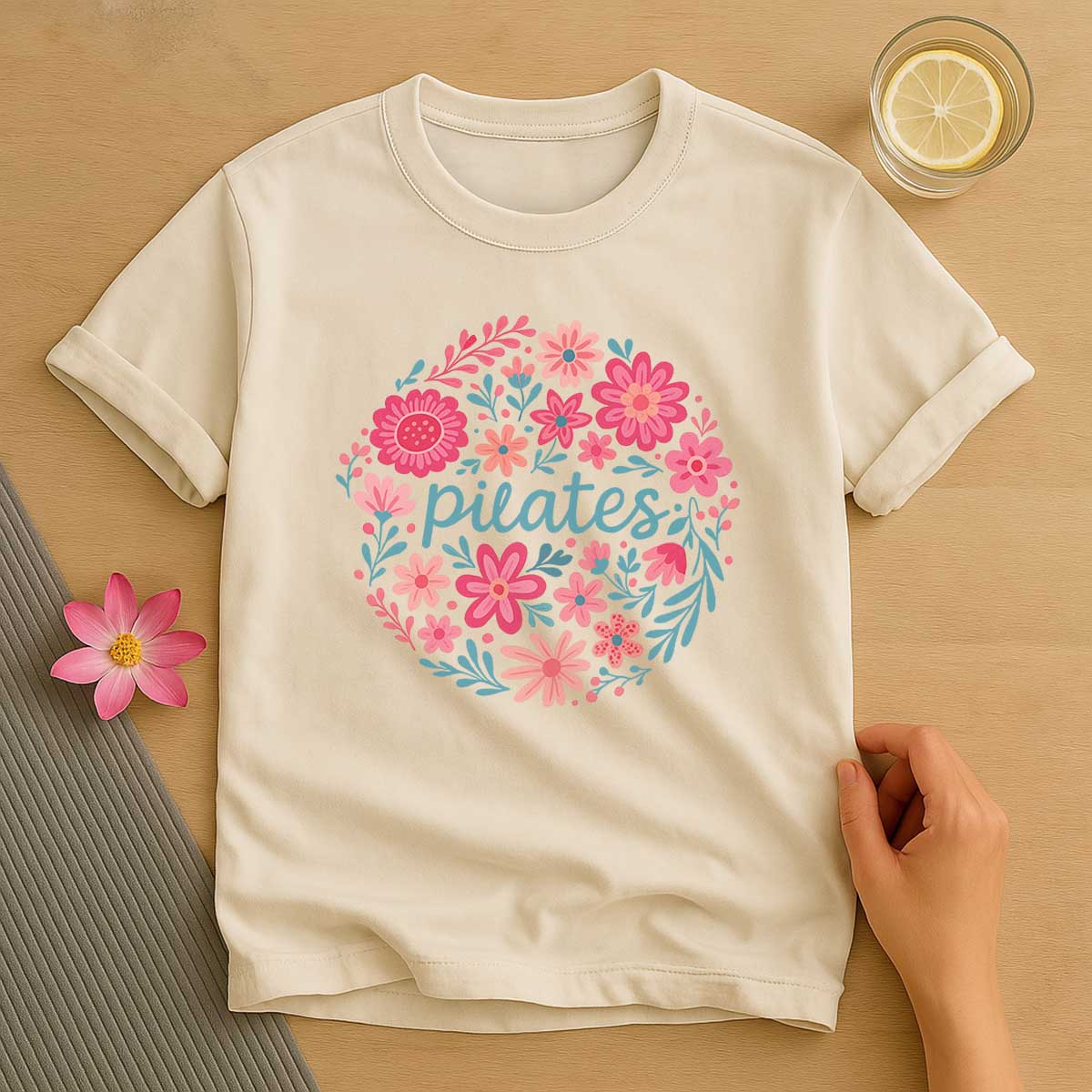 Floral Pilates T-Shirt