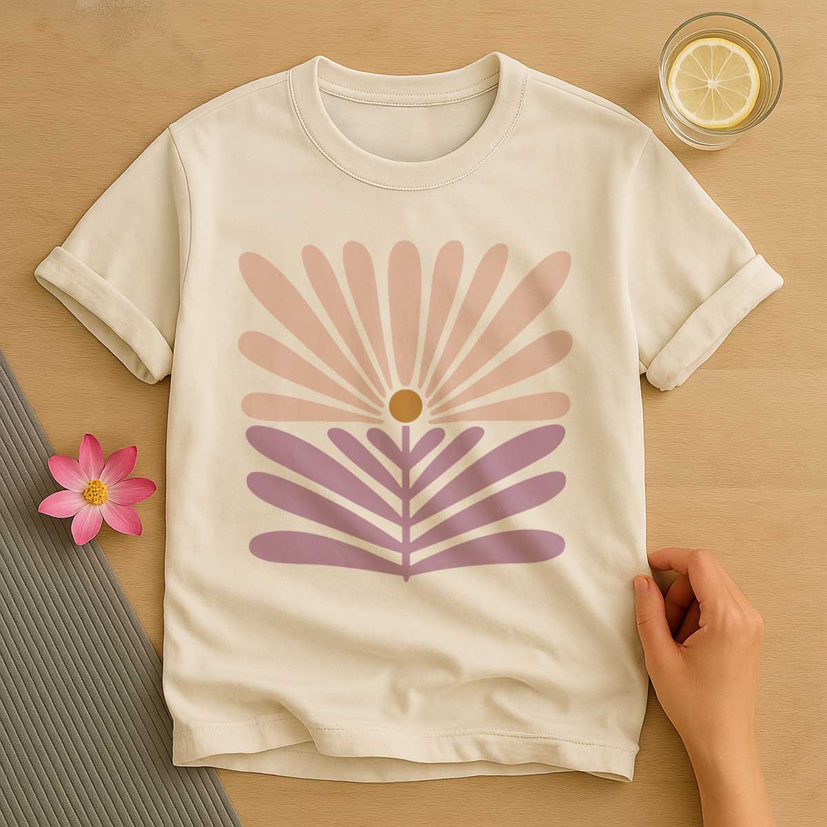Pastel Pink Pilates T-Shirt