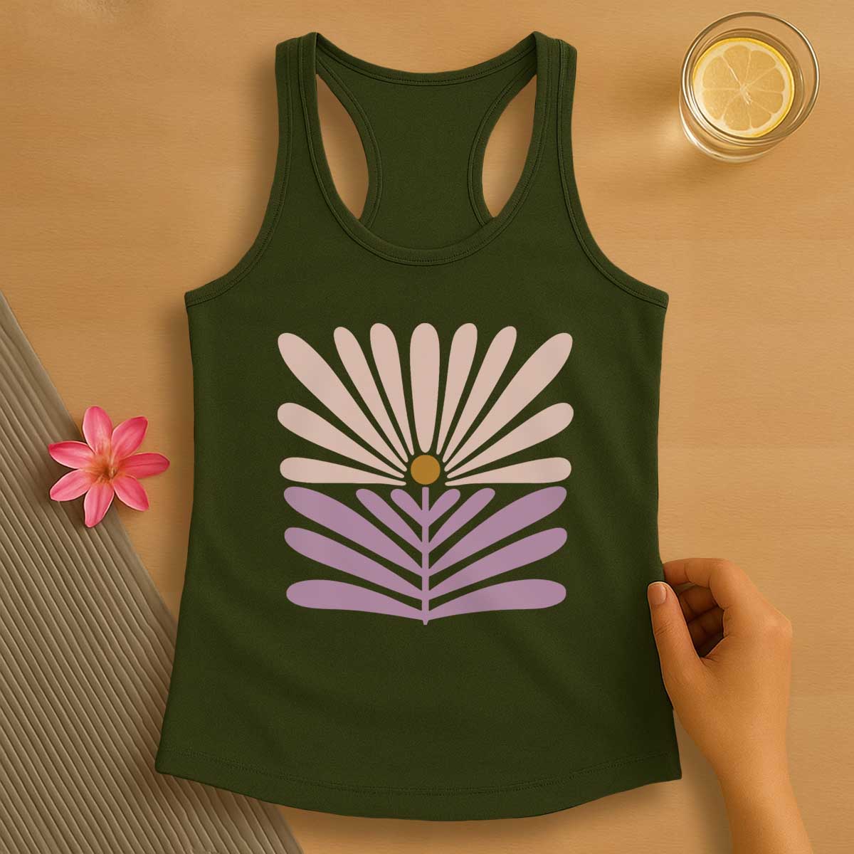 Pastel Pink Pilates Tank Top