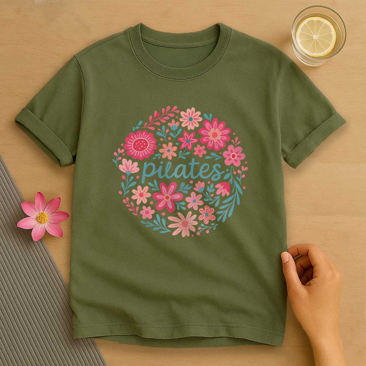 Floral Pilates T-Shirt