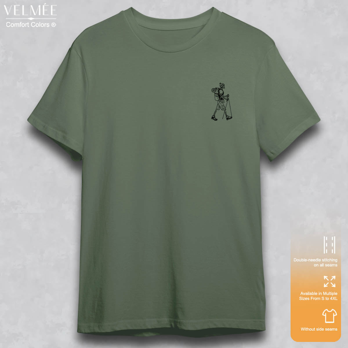 Hiking Skeleton T-Shirt