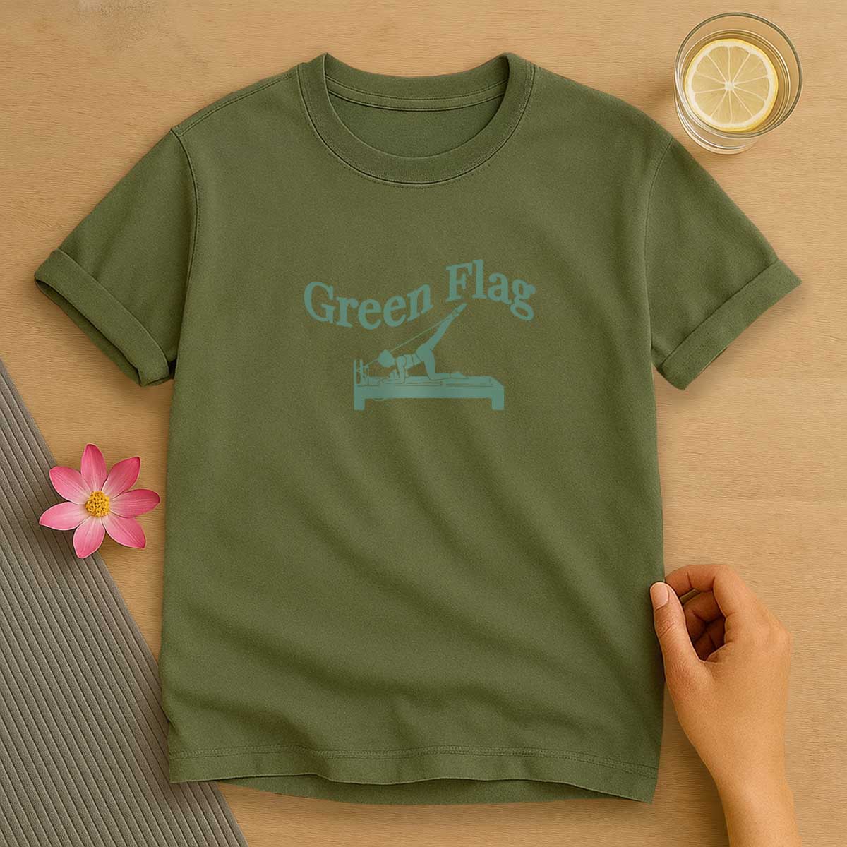 Green Flag Pilates T-Shirt