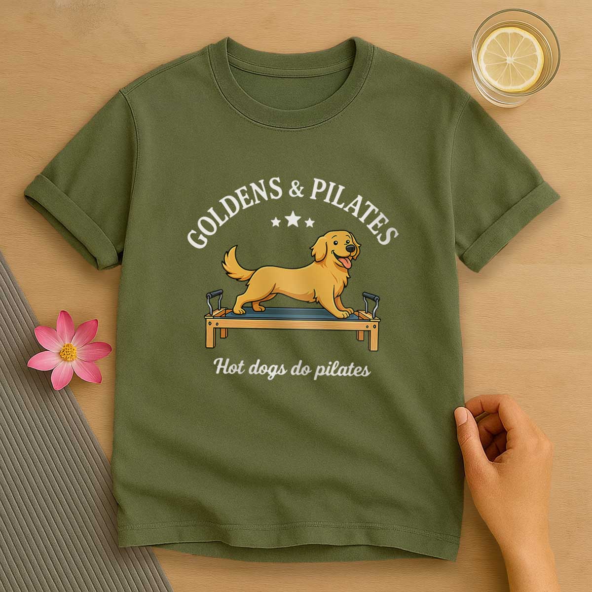 Hot Dogs Do Pilates T-Shirt