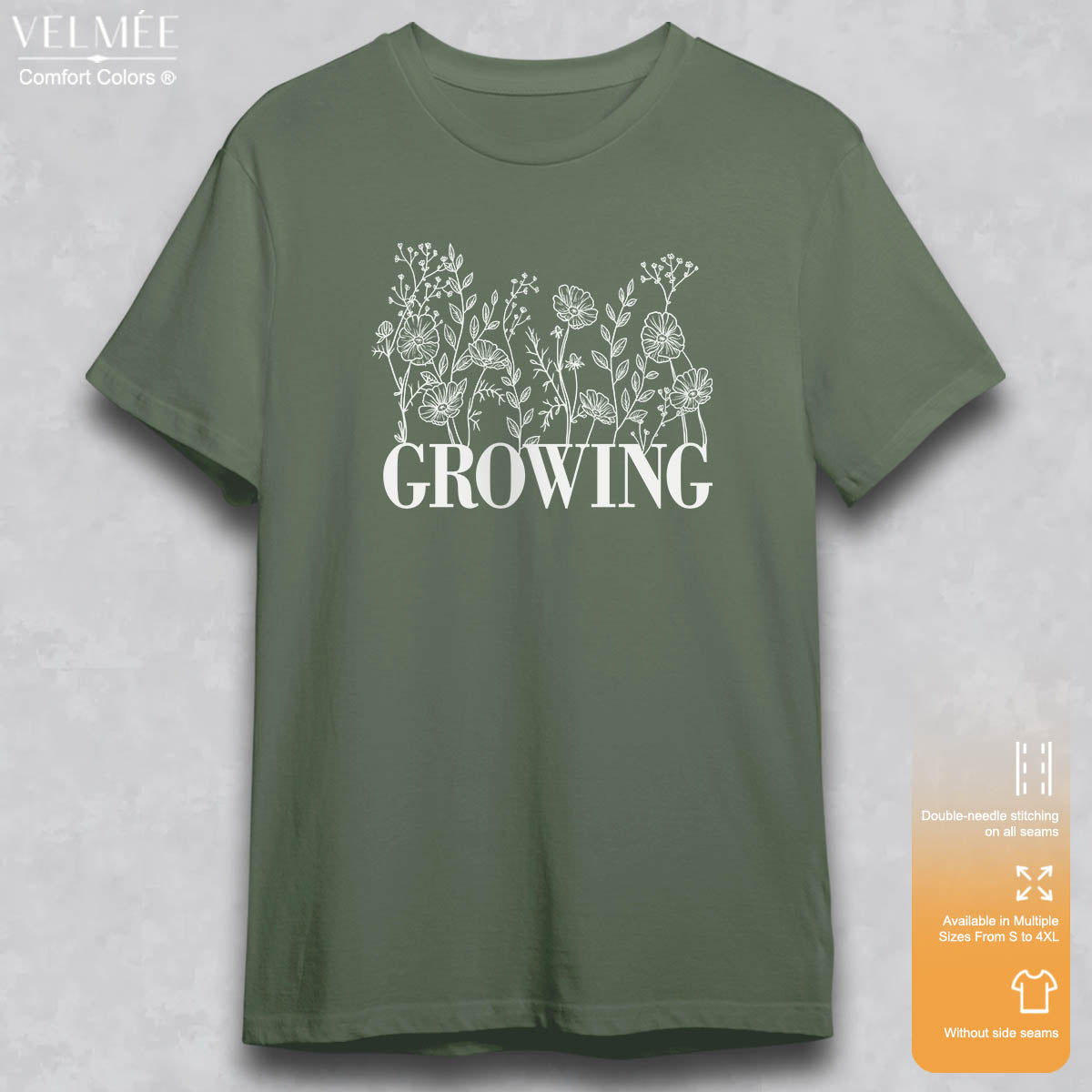 Growing floral T-Shirt