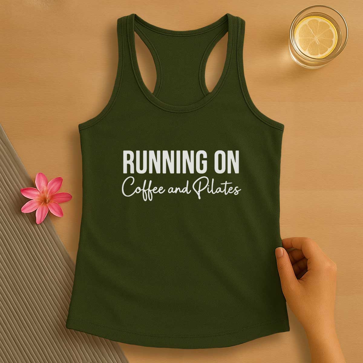 Running On Coffee and Pilates Tank Top