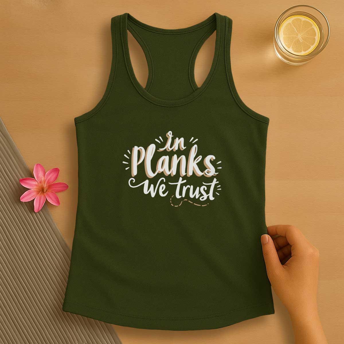 In Planks We Trust Tank Top