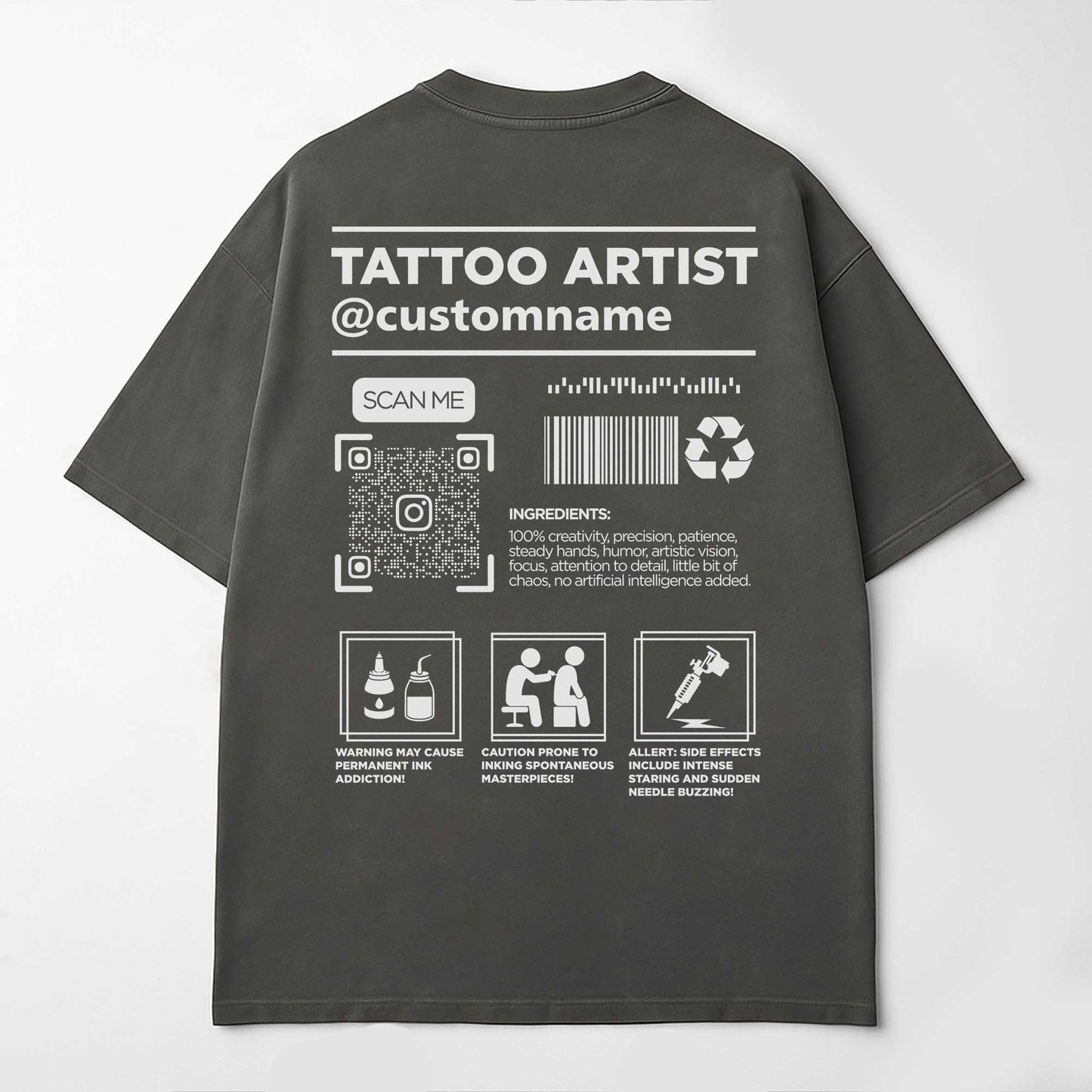 Custom Tattoo Artist T-Shirt