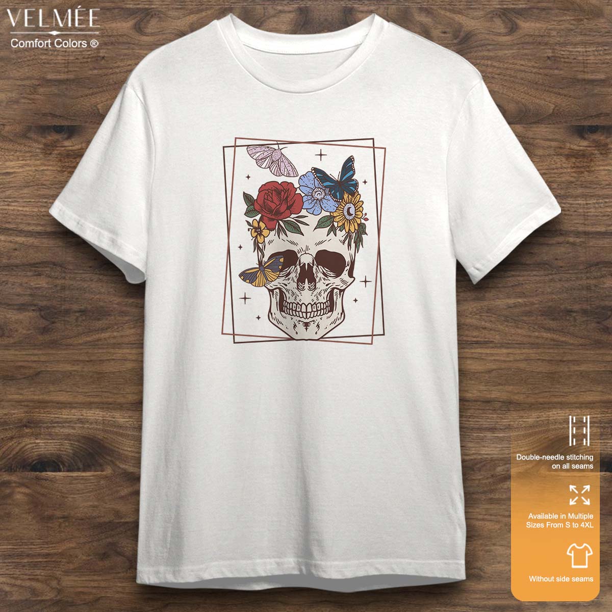 Floral Skull T-Shirt