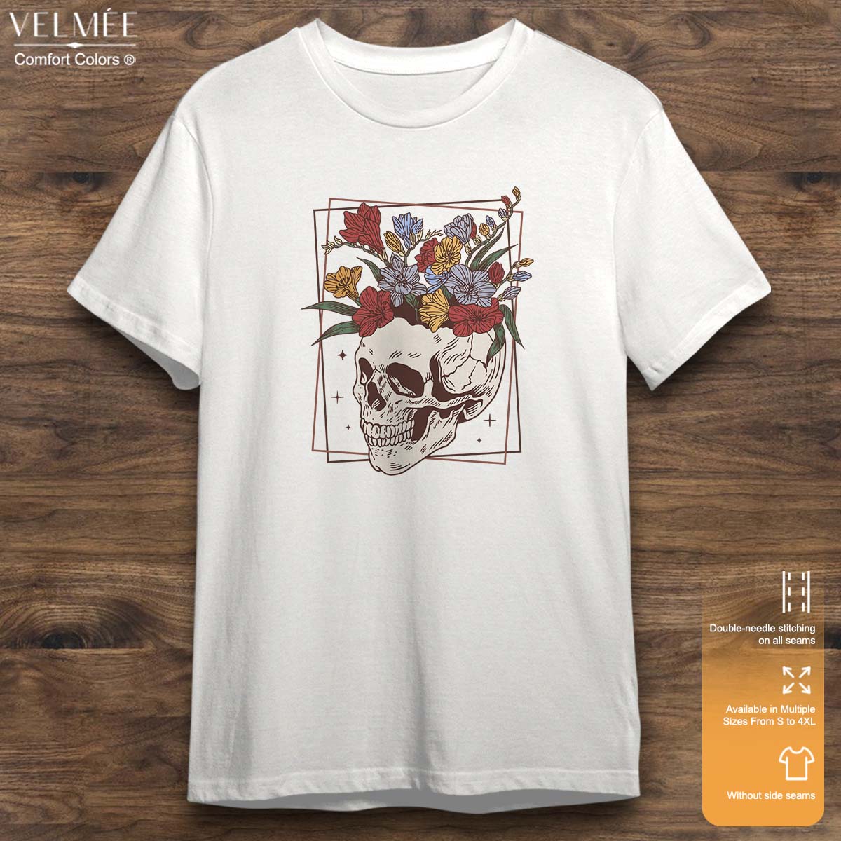 Floral Skull T-Shirt