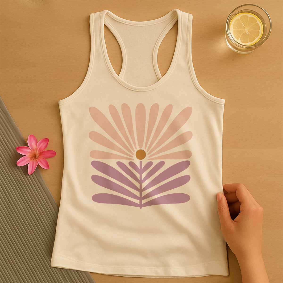 Pastel Pink Pilates Tank Top