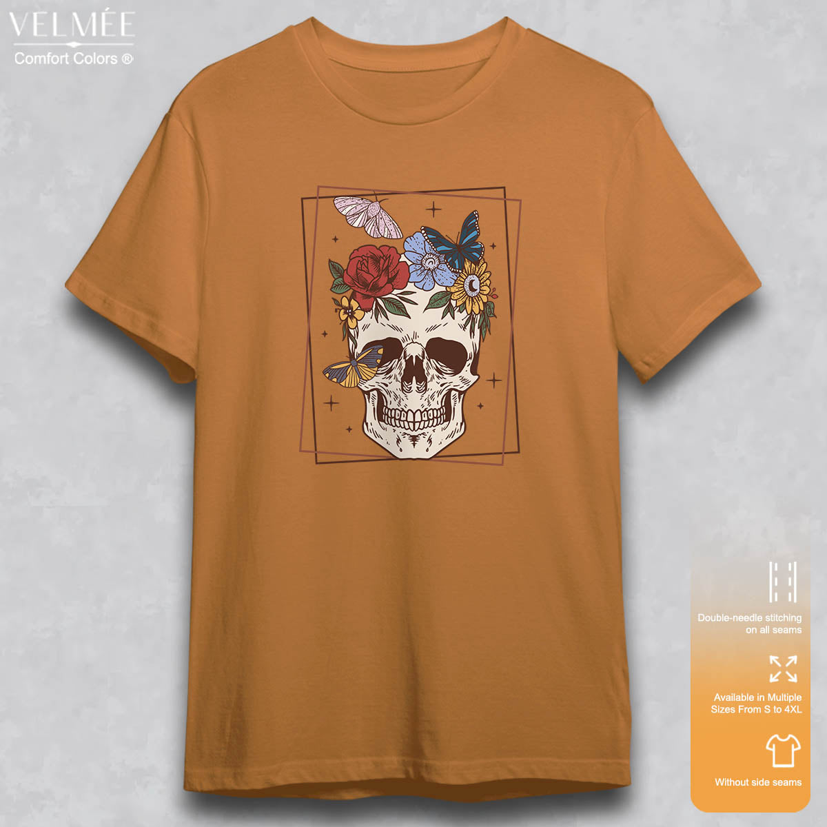Floral Skull T-Shirt
