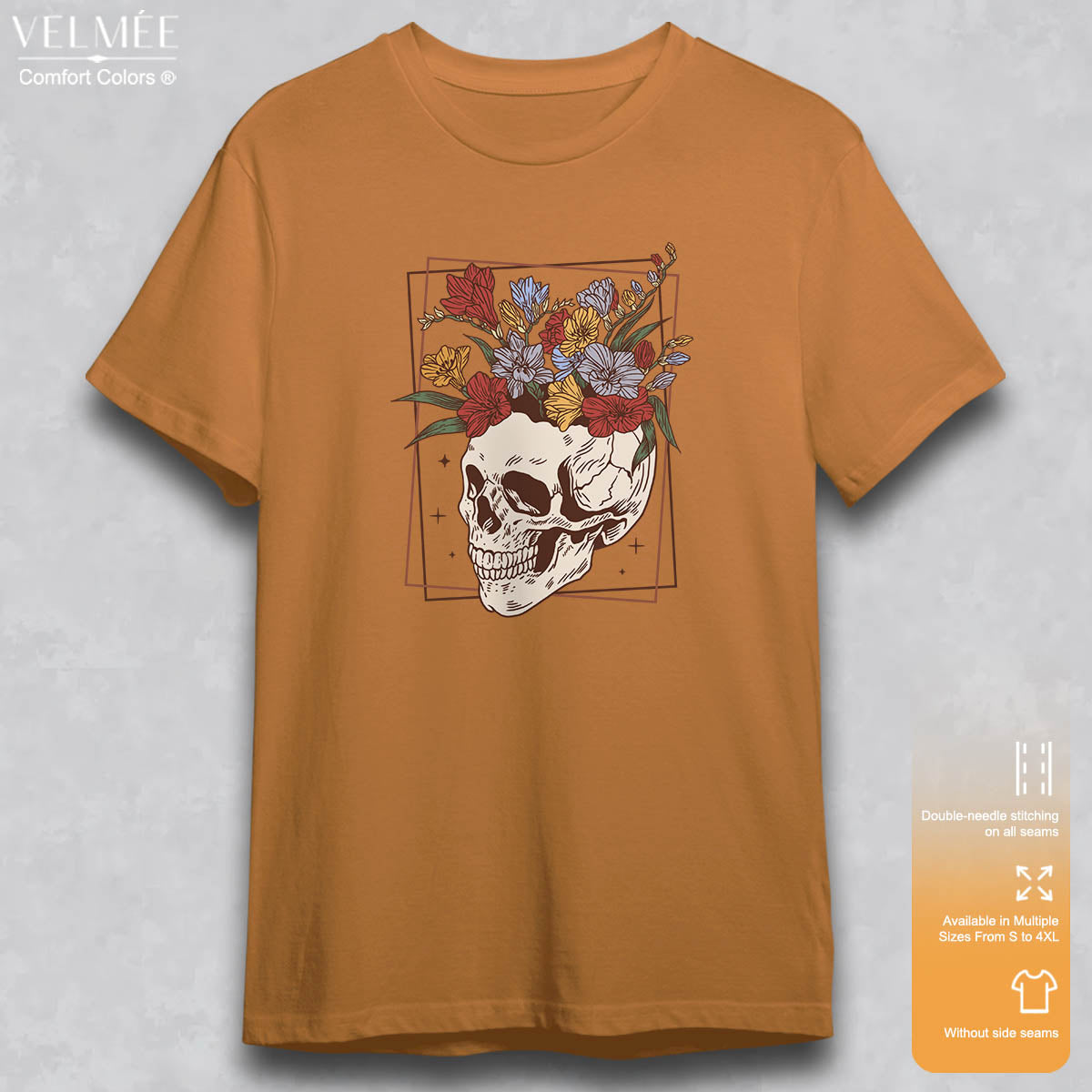 Floral Skull T-Shirt