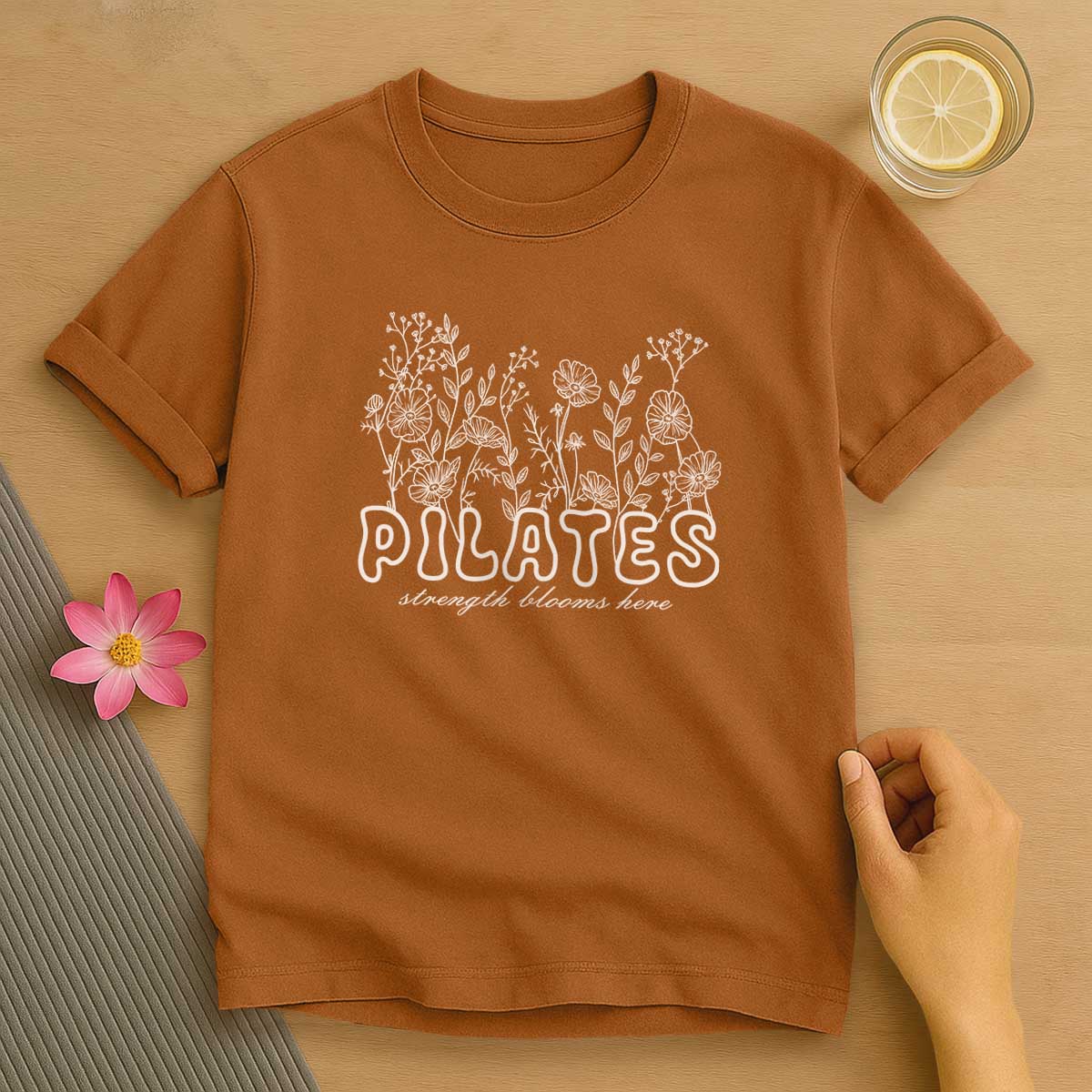 Floral Pilates Strength Blooms T-Shirt