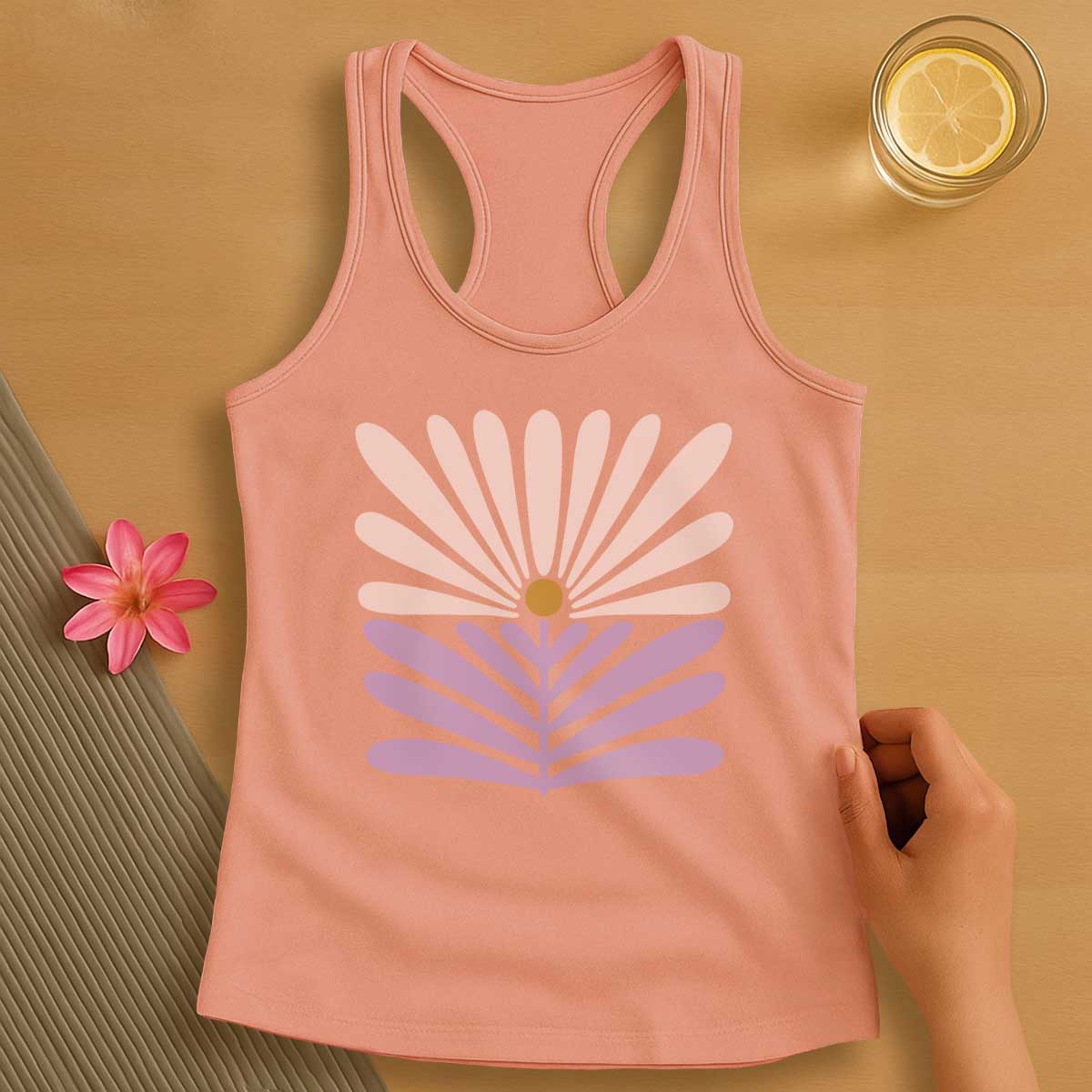 Pastel Pink Pilates Tank Top
