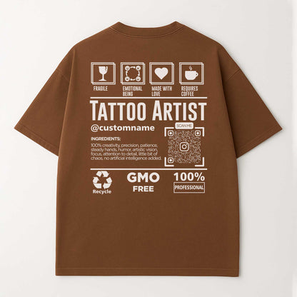 Custom Tattoo Artist T-Shirt