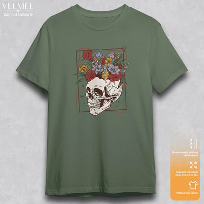 Floral Skull T-Shirt