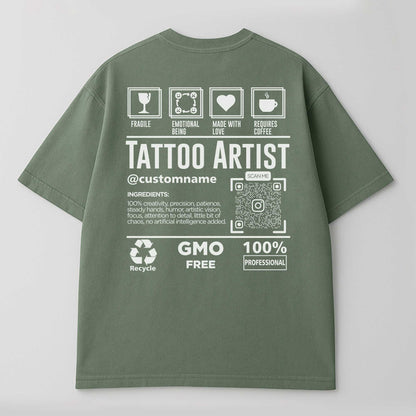 Custom Tattoo Artist T-Shirt