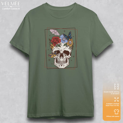 Floral Skull T-Shirt