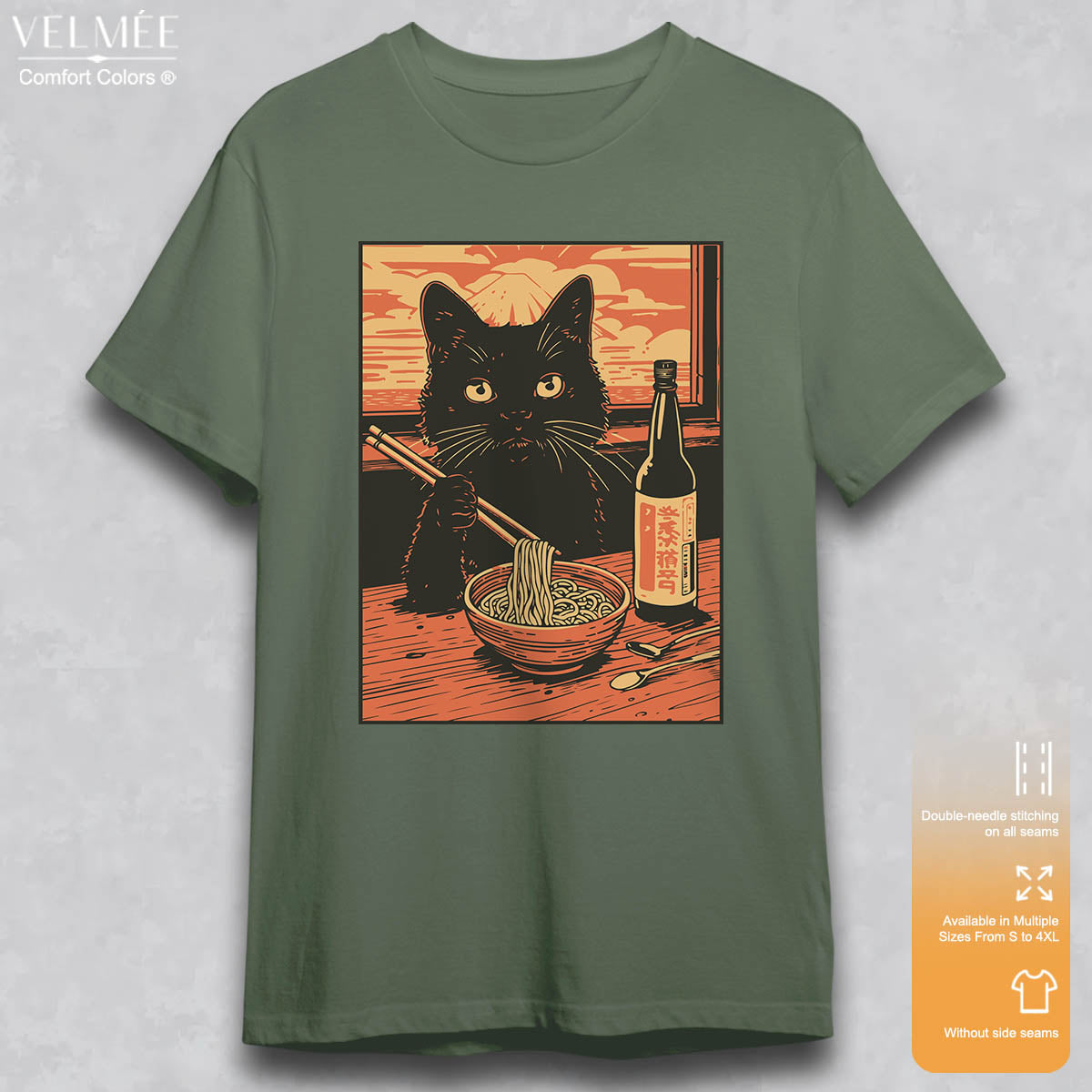 Ramen Noodle Cat T-Shirt