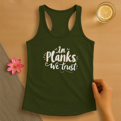 In Planks We Trust Tank Top