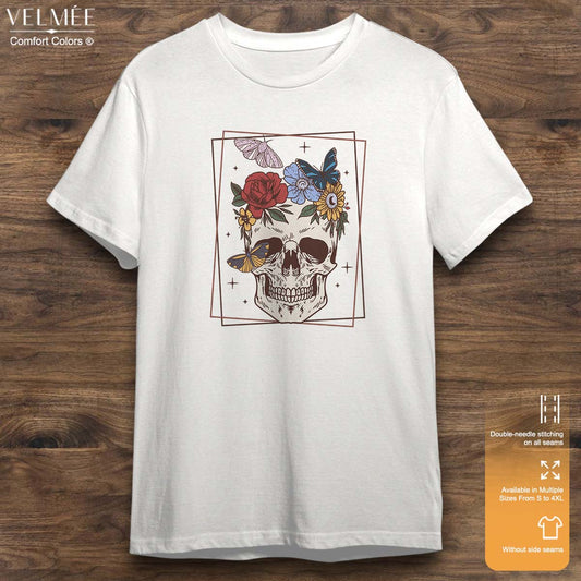 Floral Skull T-Shirt