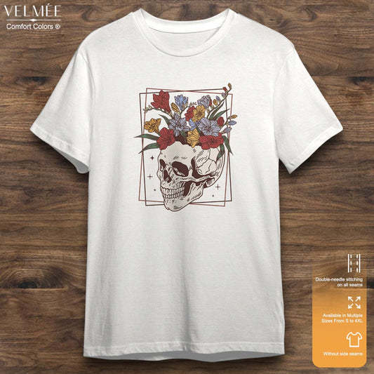 Floral Skull T-Shirt