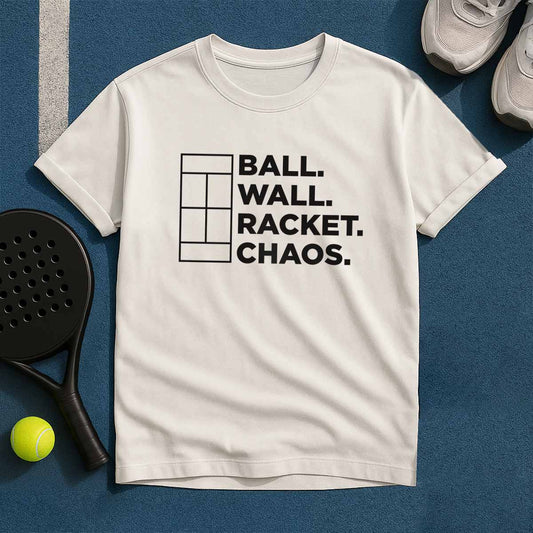 Ball Wall Racket Chaos T-Shirt