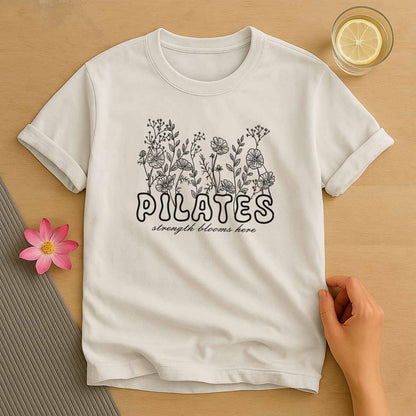 Floral Pilates Strength Blooms T-Shirt
